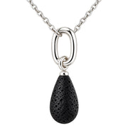 Colgante gota plata